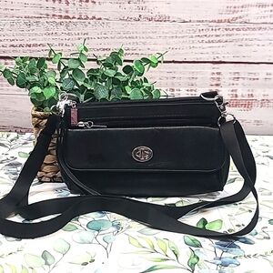 No brand faux leather belt wallet clutch